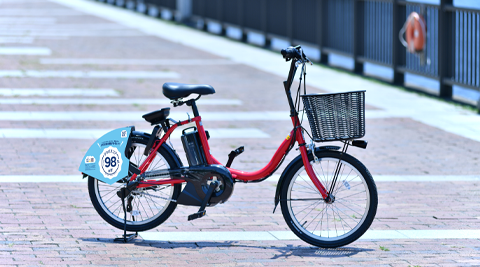 バイクシェアサービス（アシスト付き電動自転車）